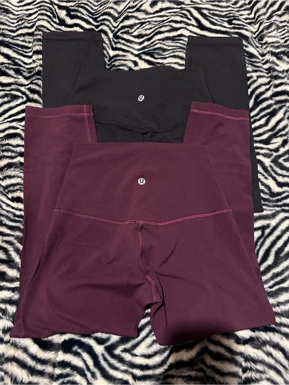 Lululemon High-Rise Align Leggings - Black & Burgundy BUNDLE